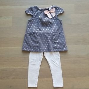 Catherine Malandrino Dress and pant set 18 month